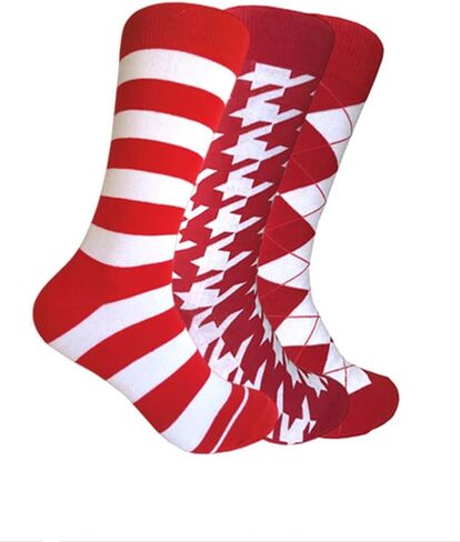 Men's Red Dress socks,One size fits most men; Sock Size 10-13. in Saudi Arabia