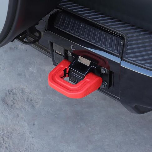 Tow Hook Covers for Hummer EV Accessories 3PCS Rear Front Bumper Tow Hook Rubber Sleeve Protectors Compatible with Hummer EV 2024 2025 (Red) in Kuwait