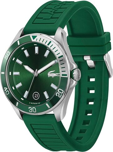 ساعة لاكوست TIEBREAKER للرجال كوارتز بسوار من الستانلس ستيل والسيليكون، اللون: أزرق (الموديل: 2011125)، زرقاء, أزرق, ساعة كوارتز in Kuwait