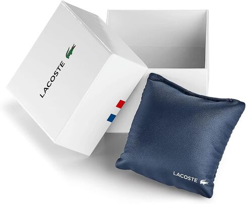 ساعة لاكوست TIEBREAKER للرجال كوارتز بسوار من الستانلس ستيل والسيليكون، اللون: أزرق (الموديل: 2011125)، زرقاء, أزرق, ساعة كوارتز in Kuwait