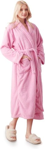 COOVA Premium Women's Plush Soft Robe – Fluffy, Warm Fleece Long Sherpa Bathrobe in Saudi Arabia