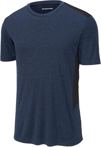 Sport-Tek Endeavor Tee. ST465 XL Black Heather/ Black in Saudi Arabia