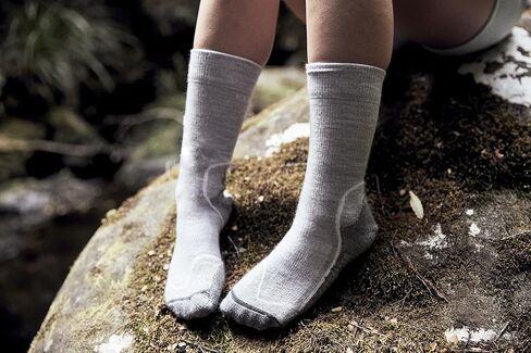 Icebreaker Merino Men's Hike Plus Medium Crew Sock, Blizzard Heather - X-Large in Saudi Arabia