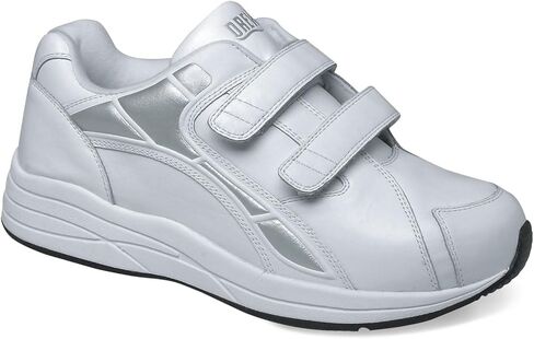 Drew Shoe Men's Force V Adjustable Strap Comfortable Walking Shoe Therapeutic Extra Depth 9 M US White in Saudi Arabia