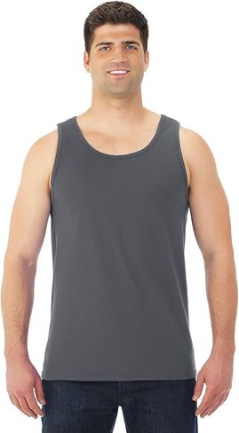 Fruit of the Loom 5 oz., 100% Heavy Cotton HD Tank, XL, ATHLETIC HEATHER in Saudi Arabia