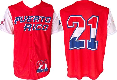 Jersey Baseball Puerto Rico Red in Kuwait