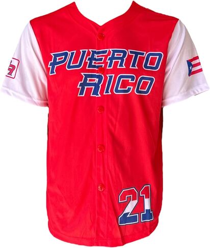 Jersey Baseball Puerto Rico Red in Kuwait