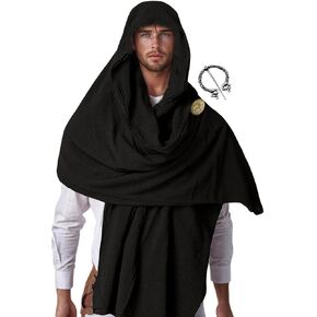 Post Apocalyptic Shawl Scarf Medieval Cowl Renaissance Scarf Cosplay Costume in Kuwait