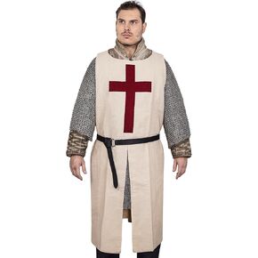 Lord of Battles Medieval Tunic Surcoat | Costume Knights Templar Armor Crusader Viking Tabard For LARP Halloween Costume