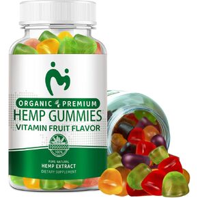 Hemp Gummies Extra Strength1 Pack -High Potency Pure Organic Hеmp Oil Infused Gummy- for Pain, Sleep, Peace & Relaxation, Vegan, Non-GMO