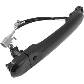 Front Passenger Side Car Exterior Door Handle for Nissan Versa 2013-2019 Black ABS 1 Set No.806403WC2A
