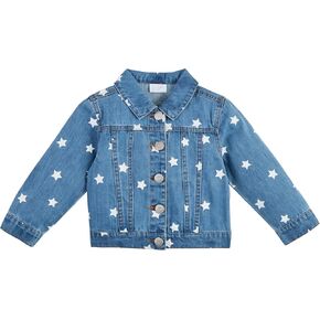Mud Pie Girls Children's Denim Star Jacket
