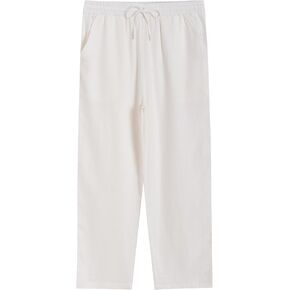 Latuza Men's Linen Rayon Pajama Pants Loose Fit Linen Lounge Pants