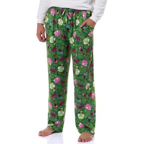 Invader ZIM Adult ZIM Gir and Pig AOP Tossed Print Sleep Pajama Pants Loungewear Sleepwear for Men Women