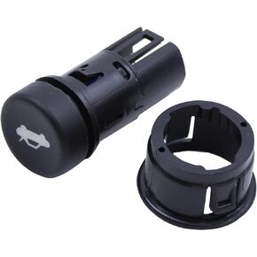 MOTOKU Rear Trunk Lid Release Lock Button Switch and Ring Bezel Kit for Chevrolet Malibu 2010-2015