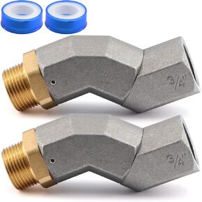Jeemiter 1 Inch Fuel Swivel, Fuel Hose Swivel with 1'' NPT Connector Fuel Plane Swivel with 360 Roating Connector 2PCS