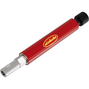 Grease Fitting Cleaning Tool - Grease Zerk Cleaner for Tractors, Excavators & Heavy Machinery, Removes Old Dried Grease from Fittings, Pins, Bushings, Shafts, and Joints with Penetrating Fluid (Red)