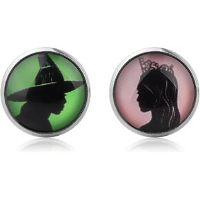 WSNANG Musical Theatre Lover Merchandise Good and Bad Witch Charm Pendant Necklace Good Witch Bad Witch Gift