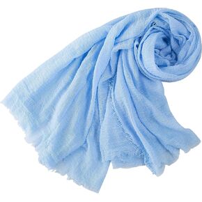 Coberllus Newborn Photography Props Baby Photo Props Girls Boys Long Ripple Wrap Blanket Swaddle Outfits Sets (Light Blue)