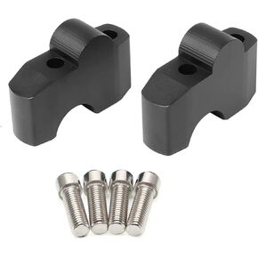 2PCS دراجة نارية المقود RISERS CLAMP MOUNT زيادة الارتفاع ملحقات ناهي