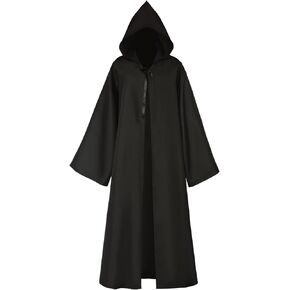 YOYEMAN Medieval Priest Monk Robe Hooded Cloak Hooded Cap Cloak Wizard Sorcerer Cape Unisex Halloween Costume
