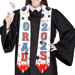 Serencatcher Graduation Stole Class Of 2025, Unisex Graduation Stole Sash Honor Stole for High School College Students