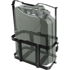 Jerry Gas Can Holder Rack with Combination Lock, Jerry Can Mount Holder Heavy Duty for 5 Gallon (20 Liter) Steel Jerry Can, Detachable Carrier Mount by MCCKLE