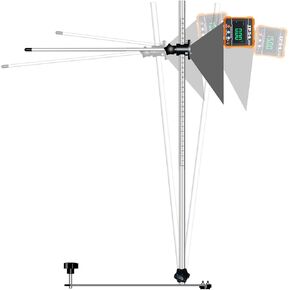 ADAS Radar Aiming Corner Reflector Target Calibration Tool Set Include Stand - Compatible with Honda Toyota Mazda Kia Ford GM