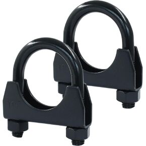 1-1/2 "u مشبك U-Bolt الثقيل ، 2pcs سجلة سرج من الفولاذ المقاوم للصدأ الأسود لنظام عادم الدراجات النارية RV UTV in Kuwait