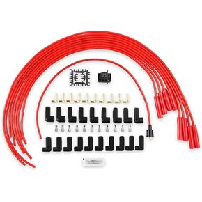 ACCEL 5040R Super Stock Spark Plug Wire Set - 8mm - Universal - Red Wire with Red Straight Boots