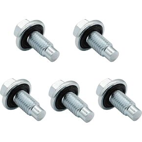 5 PCS M12x1.75 Oil Drain Plug - Compatible with GM, Buick, Cadillac, Chevy - 090-175CD, 090-175.1, 65430, 653076US, 653086US, 11519933, 11562588