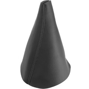 Shift Boot Cover, Car Gear Shift Cover, Black PU Leather Shift Boot, Auto Shift Knob Boot Dust, Automatic Shifter Boots Replacement Parts for H3 2005‑2011 (Black Stitching)