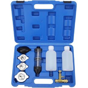 طقم اختبار تسرب حشية الرأس ، 8pcs CO2 أسطوانة أسطوانة تسرب كاشف اختبار الاحتراق مجموعة مع مربع حمل ، اختبار نظام التبريد للسيارات