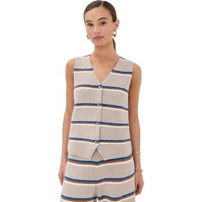LE BOP Women's Striped Vest