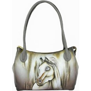Anuschka Women's Original Hand-Painted Genuine Leather Double Compartment Bag