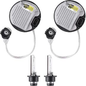 2PCS Xenon Headlight Ballast 8110775020, HID Ballast Headlight D4S Bulb Kit with Igniter for Lexus LX570 GS RX 350 450h LS is, for Mazda 6 Toyota Subaru, Replace OE 8596708020 8596775020 85967-45010