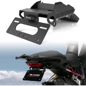 Xitomer Fender Eliminator Compatible with Multistrada V4 S 2021 2022 2023 2024 Multistrada V4 Tail Tidy Motorcycle License Plate Holder Compatible with Stock & Aftermarket Turn Signal