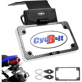 Fender Eliminator Kits Fit for Tenere 700 XTZ690 2025-2019 License Plate Bracket for Tenere 700 Rally/World Raid/World Rally T7 Tail Tidy Fit with Aftermarket OEM Turn Signal LED Plate Light