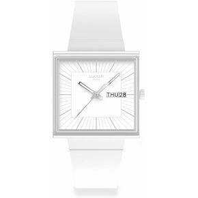 Swatch Casual Watch Unisex White Quartz Bioceramic What IF…ALLWHITE?