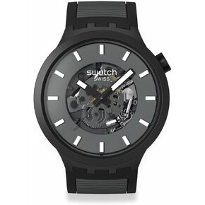 Swatch Casual Watch Unisex Black Quartz Bio-sourced Past The Horizon