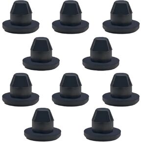 5PCS Bottle/Floor Jack Oil Plugs, 8mm Rubber Horizontal Jack Filler Bung Plug for Oil Reservoir Filler Hole, Universal Flat-Head Hydraulic Seals Replacement Accessories (5PCS)