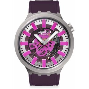 Swatch Unisex Casual Watch Purple Stainless Steel Quartz Audacious ACAI