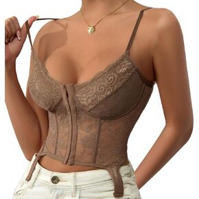 Woman Sexy Bra Floral Camisole Crop Top Lace Bralette Lingerie