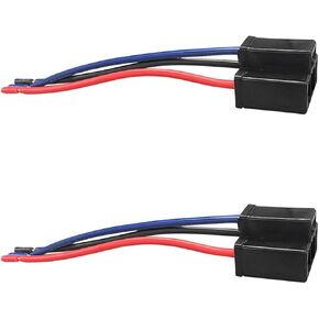 2PCS H4 Wiring Harness Headlight Connector, 3 Wire Way Male Power Plug Replacement, Waterproof Headlight Socket, Headlight Pigtail Socket Connector for Most Car Truck Boat Marine(Female Head)