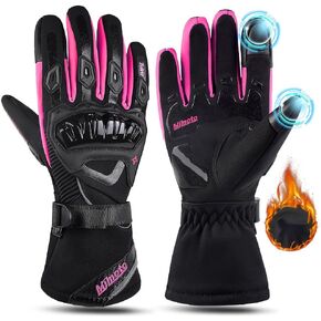 Motorcycle Gloves Windproof Waterproof Guantes Moto Women Motorbike Riding Gloves Touch Screen Moto Motocross Gloves Winter for Lady in Kuwait