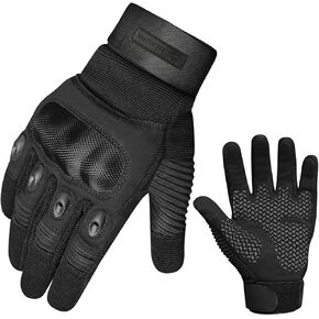 Motorcycle Gloves for Men and Women - Power Sports Racing Gloves for Touchscreen Devices - Full Finger Protection for Car, Motorbike, BMX, ATV, MTB, and Mountain Riding