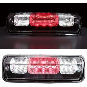 3rd Third Tail Rear Brake Light Replacement For 2009 2010 2011 2012 2013 2014 Ford F-150 Lincoln Mark LT, High Mount Cargo Lamp Waterproof Dual Row LED Stop Light Bar Taillight (Red Lens)