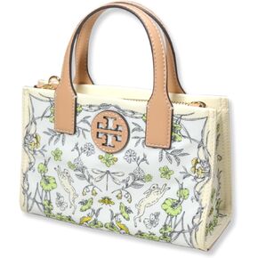 Tory Burch Womens Mini Nylon Tote Bag with Gold-Tone Hardware and Shoulder Strap,