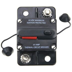 ZOOKOTO Circuit Breaker 40 Amp,Car Automotive Marine Boat Audio Circuit Breaker with Manual Reset, 12V- 42VDC, Waterproof (40A)