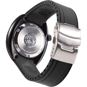 StrapXPro(STX1A) 22mm Watch Bands Men's Rubber Curved-end Watch Strap Replacement for Seiko Prospex Turtle & King Turtle Automatic Dive Watch SRP773, SRP775, SRP777, SPRA21, SRPE03, SRPE05, etc. (Black with Silver Clasp) in Kuwait